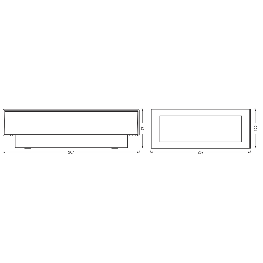 Osram - Applique murale extérieure ENDURA STYLE LED/10W/230V IP54 anthracite