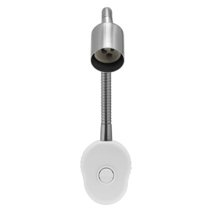 Osram - Applique murale flexible PLUG TUBE FLEX 1xGU10/5W/230V chrome mat/blanc