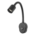 Osram - Applique murale flexible PLUG TUBE FLEX 1xGU10/5W/230V noire