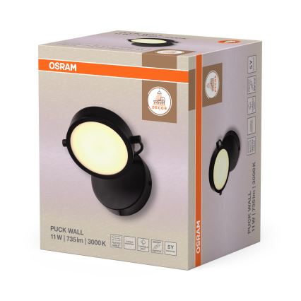 Osram - Applique murale LED DECOR PUCK LED/11W/230V noir