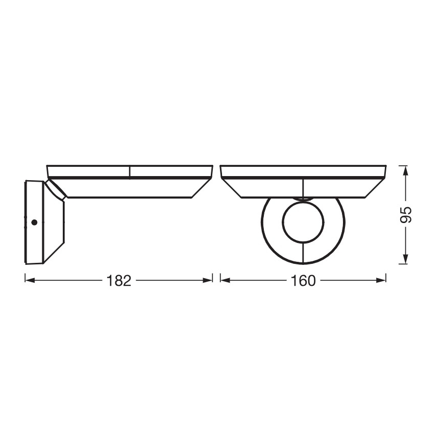 Osram - Applique murale LED d'extérieur ENDURA STYLE LED/12W/230V IP65