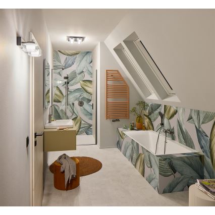 Osram - Applique murale LED pour salle de bains ORBIS FLAME 2xLED/5,5W/230V 3000/4000K IP44 noire