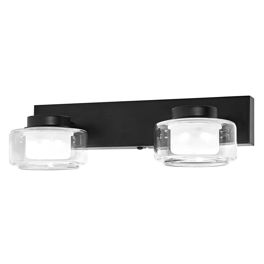 Osram - Applique murale LED pour salle de bains ORBIS FLAME 2xLED/5,5W/230V 3000/4000K IP44 noire