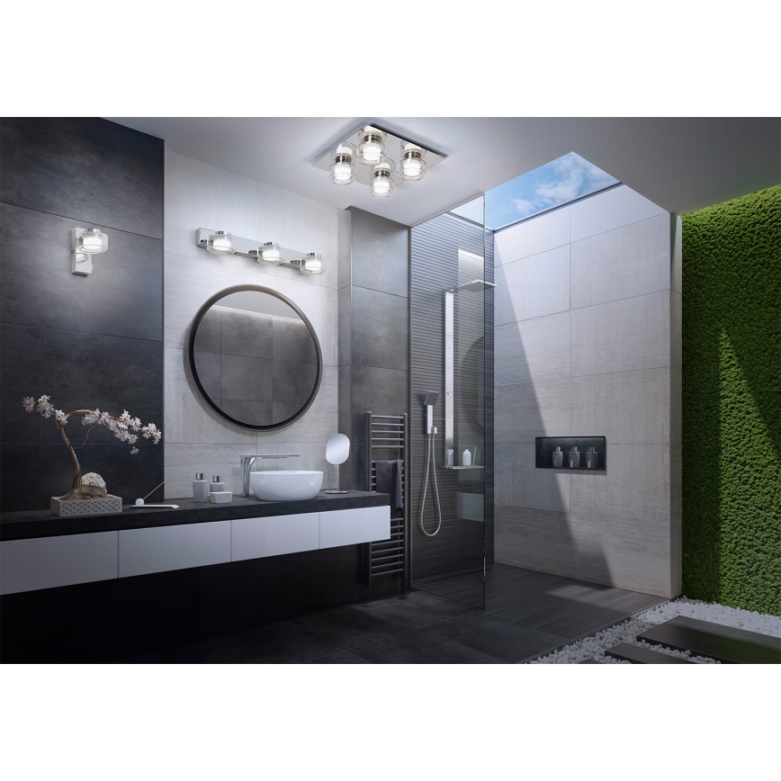 Osram - Applique murale LED pour salle de bains ORBIS FLAME 3xLED/5,5W/230V 3000/4000K IP44 chrome brillant