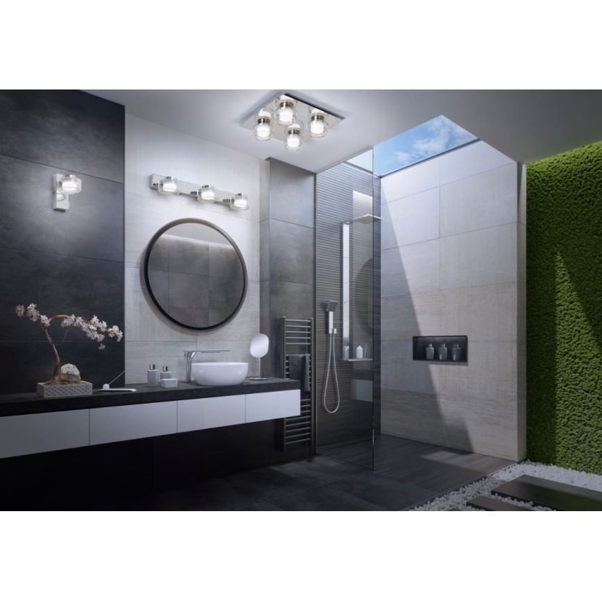 Osram - LED Applique murale pour salle de bains ORBIS FLAME LED/5,5W/230V 3000/4000K IP44 chrome brillant