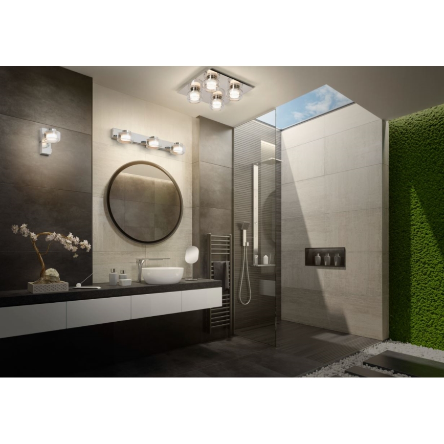 Osram - LED Applique murale pour salle de bains ORBIS FLAME LED/5,5W/230V 3000/4000K IP44 chrome brillant