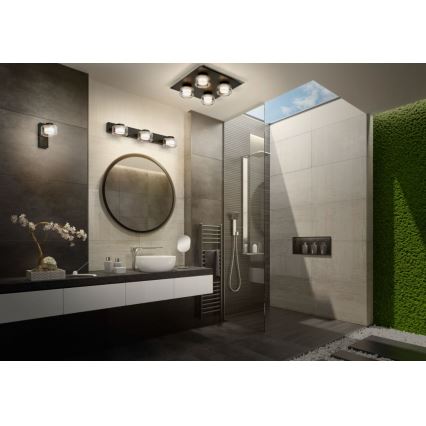 Osram - LED Applique murale pour salle de bains ORBIS FLAME LED/5,5W/230V 3000/4000K IP44 noire