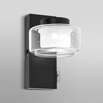 Osram - LED Applique murale pour salle de bains ORBIS FLAME LED/5,5W/230V 3000/4000K IP44 noire
