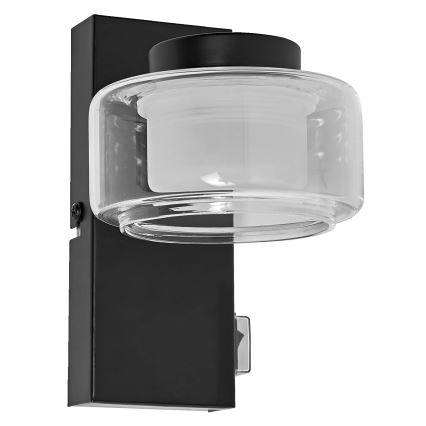 Osram - LED Applique murale pour salle de bains ORBIS FLAME LED/5,5W/230V 3000/4000K IP44 noire