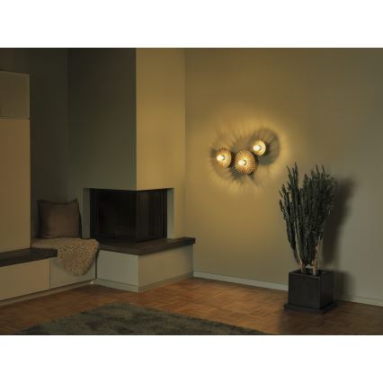 Osram - Applique murale PLISSEE 3xE27/15W/230V anthracite