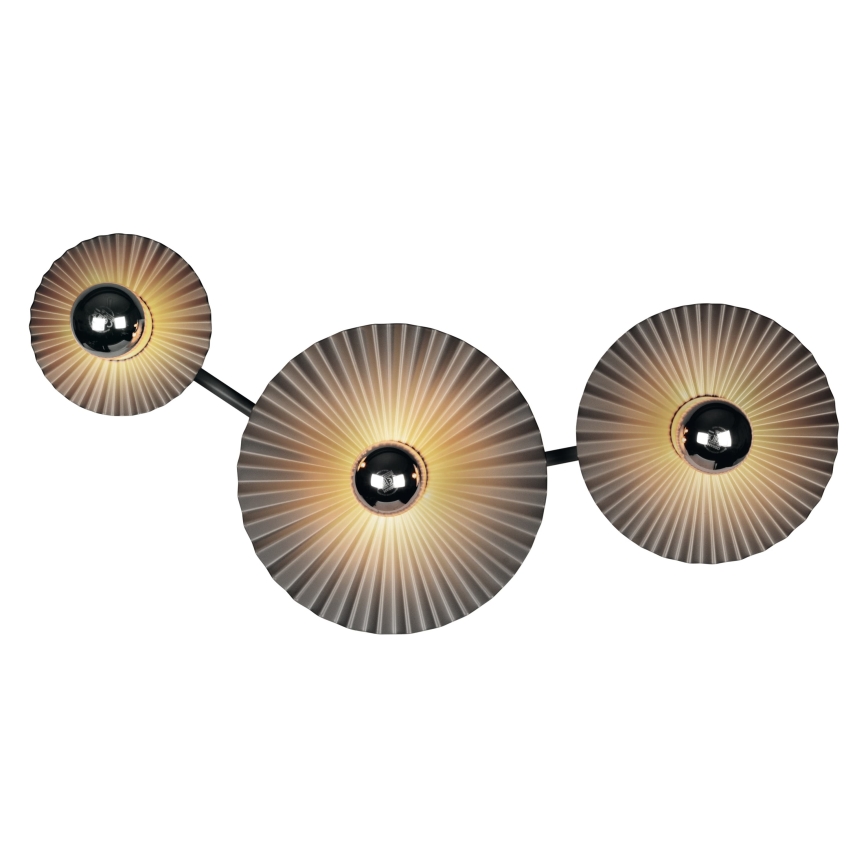 Osram - Applique murale PLISSEE 3xE27/15W/230V anthracite