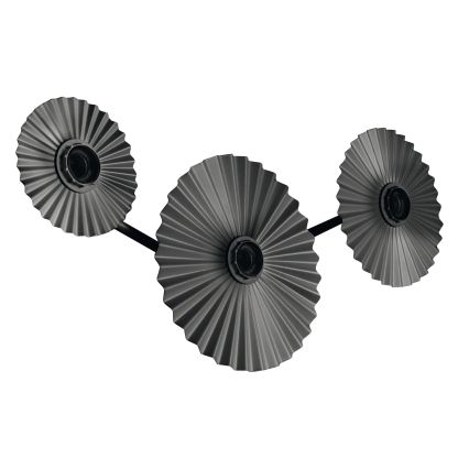 Osram - Applique murale PLISSEE 3xE27/15W/230V anthracite