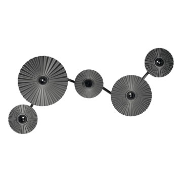 Osram - Applique murale PLISSEE 5xE27/15W/230V anthracite