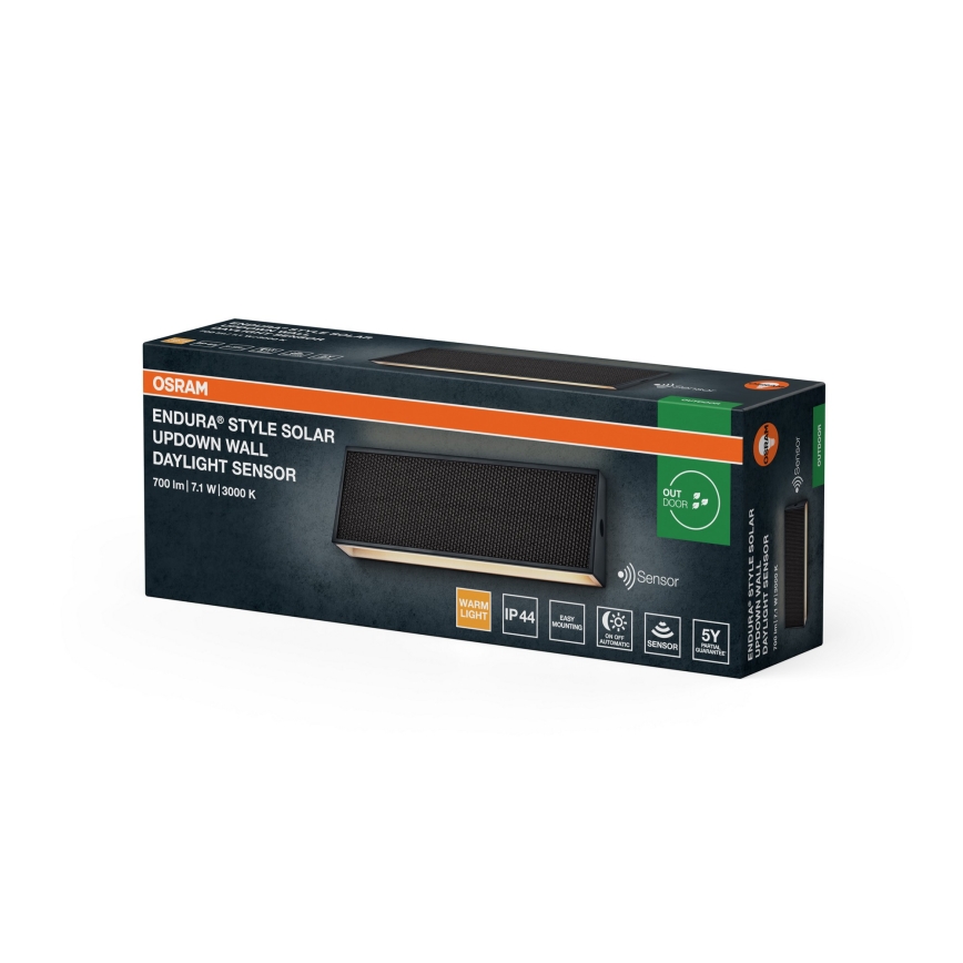 Osram - Applique murale solaire LED à intensité réglable ENDURA STYLE LED/7,1W/4,2V 2000 mAh IP44 anthracite