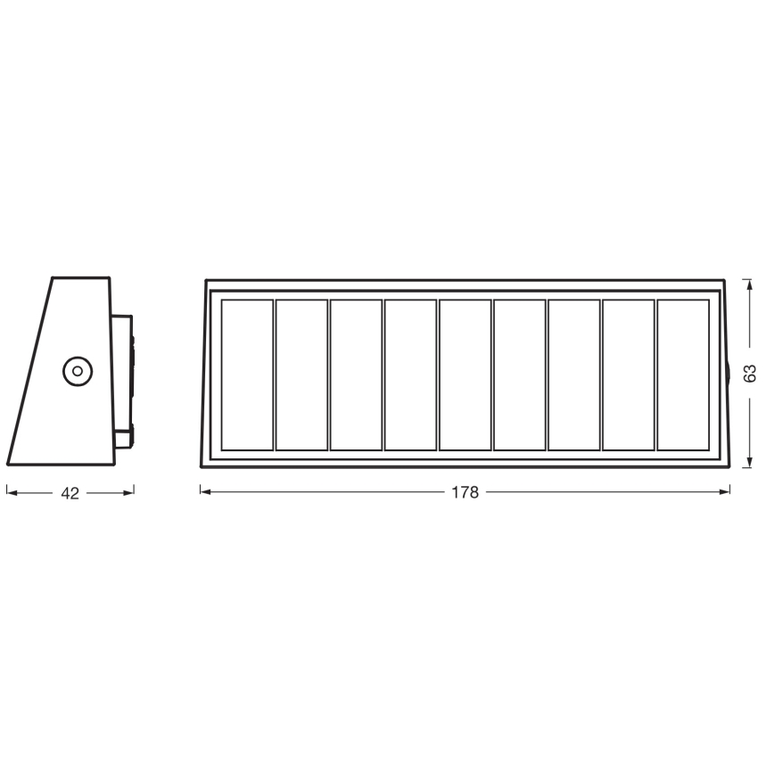 Osram - Applique murale solaire LED à intensité réglable ENDURA STYLE LED/7,1W/4,2V 2000 mAh IP44 anthracite