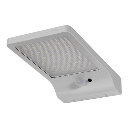 Osram - Applique murale solaire LED avec capteur DOORLED LED/3W/3,3V 2000 mAh IP44 argentée