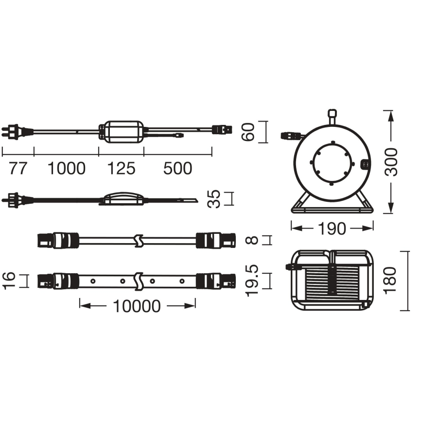 Osram - Ruban LED RGB dimmable d'extérieur FLEX 10m LED/70W/230V IP65 + télécommande