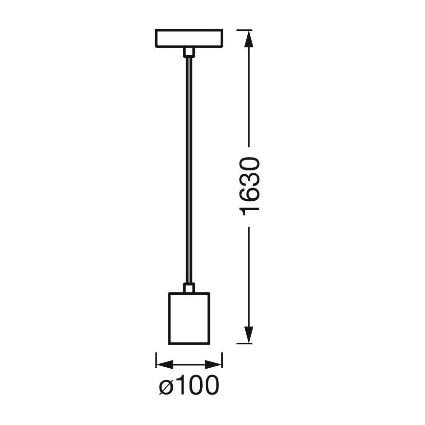 Osram - Câble d'alimentation PENDULUM CYLINDER 1xE27/15W/230V en bois