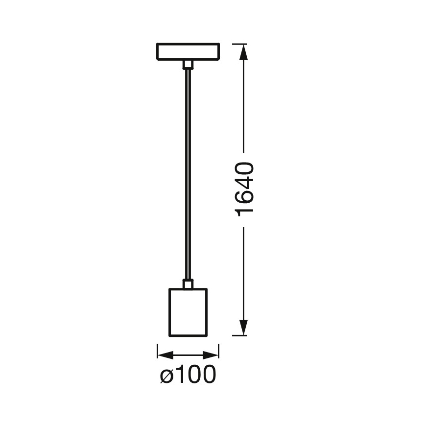 Osram - Câble d'alimentation PENDULUM ROUND 1xE27/15W/230V doré