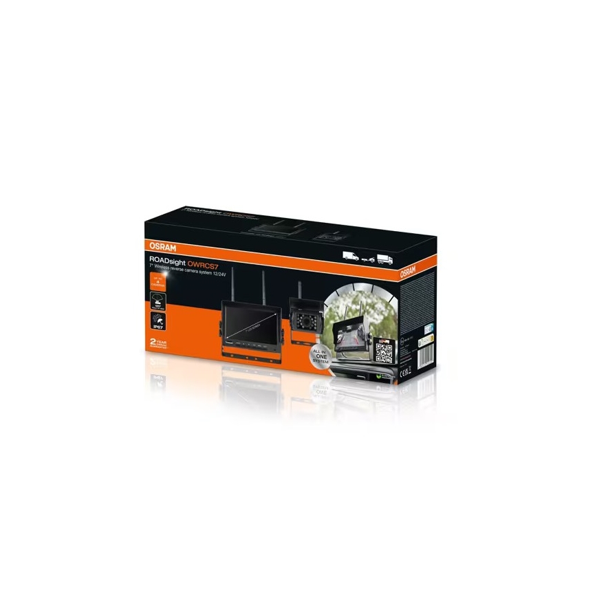 Osram - Caméra de recul ROADSIGHT OWRCS7 Full HD 1080p 12/24V IP67