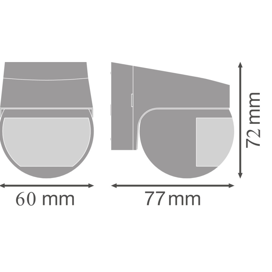 Osram - Capteur de mouvement infrarouge d'extérieur 230 V IP44, blanc