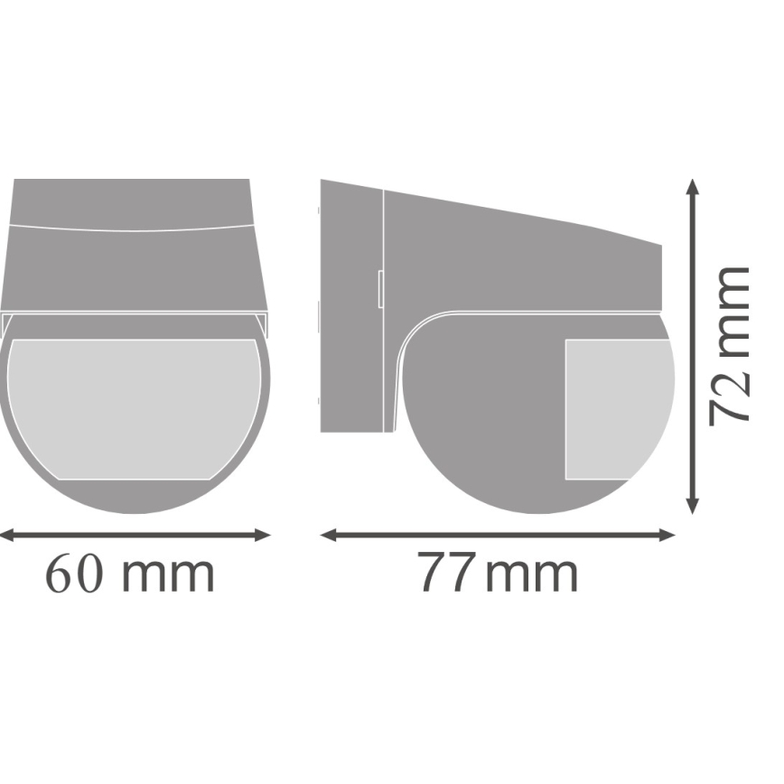 Osram - Capteur de mouvement infrarouge pour extérieur 230 V IP44 noir