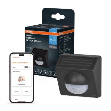 Osram - Capteur de mouvement solaire d'extérieur SMART+ 3,7 V anthracite IP65 Wi-Fi 800 mAh