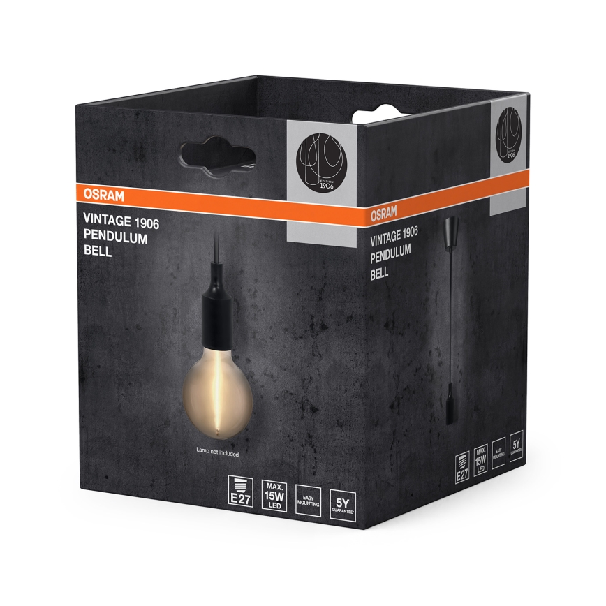 Osram - Cordon d'alimentation PENDULUM BELL 1xE27/15W/230V noir