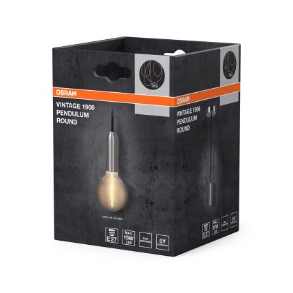 Osram - Cordon d'alimentation PENDULUM ROUND 1xE27/15W/230V chromé brillant