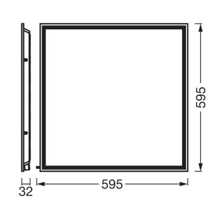 Osram - LED panneau encastrable pour faux plafond ESSENTIAL LED/50W/230V 3000/4000/6500K 60x60 cm UGR19