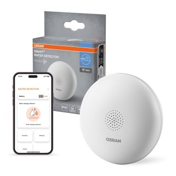 Osram - Détecteur de fuite d'eau SMART+ 3 V Wi‑Fi IP67 1400 mAh