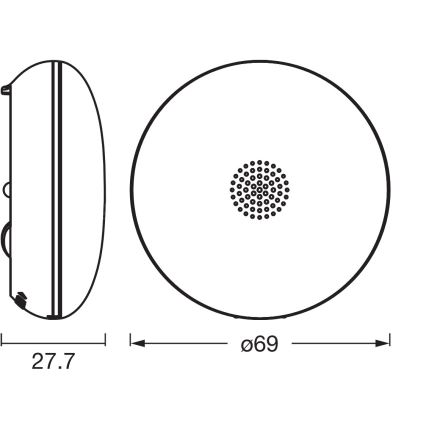 Osram - Détecteur de fuite d'eau SMART+ 3 V Wi‑Fi IP67 1400 mAh