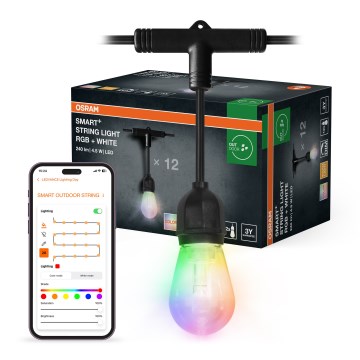 Osram - Guirlande lumineuse d'extérieur LED RGB dimmable SMART+ STRING 12xLED/230V 7,47m IP44 Wi-Fi