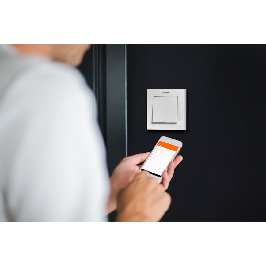 Osram - Interrupteur sans fil SMART+ à 2 boutons 5V Wi-Fi
