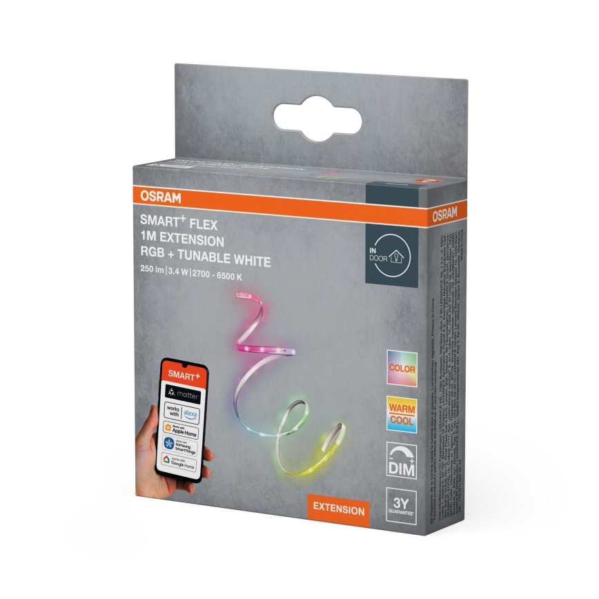 Osram - Kit d'extension pour ruban LED dimmable RGB+TW SMART+ FLEX 1 m LED/3,4 W/24 V 2700-6500 K Wi-Fi
