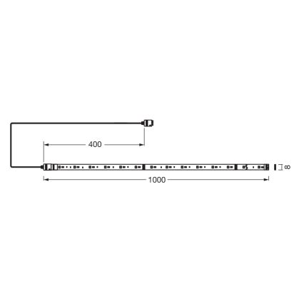 Osram - Kit d'extension pour ruban LED dimmable RGB+TW SMART+ FLEX 1 m LED/3,4 W/24 V 2700-6500 K Wi-Fi