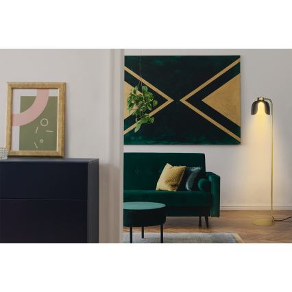 Osram - Lampadaire DECOR COROLLE 1xE27/15W/230V noir/doré