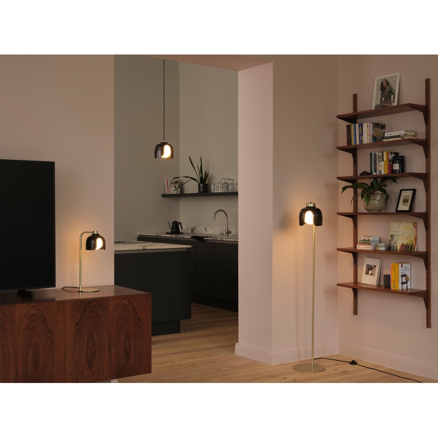 Osram - Lampadaire DECOR COROLLE 1xE27/15W/230V noir/doré