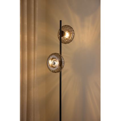 Osram - Lampadaire DECOR SMOKE 2xE14/12W/230V noir/gris fumé