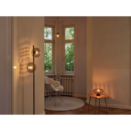 Osram - Lampadaire DECOR SMOKE 2xE14/12W/230V noir/gris fumé