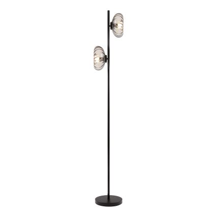 Osram - Lampadaire DECOR SMOKE 2xE14/12W/230V noir/gris fumé