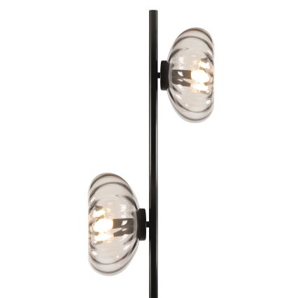 Osram - Lampadaire DECOR SMOKE 2xE14/12W/230V noir/gris fumé