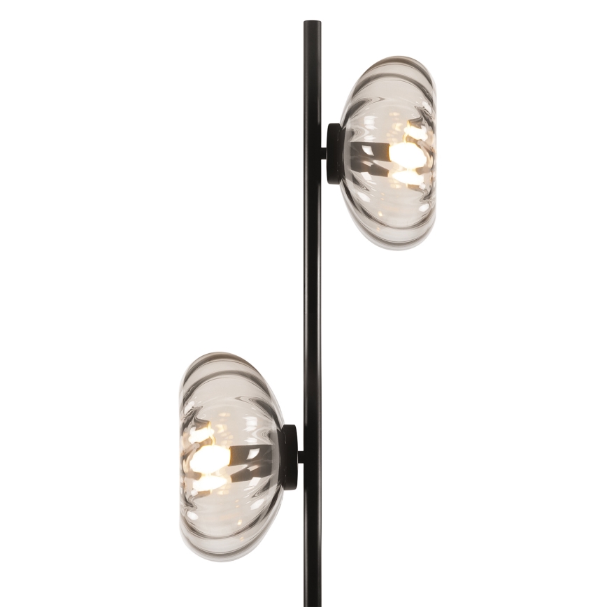 Osram - Lampadaire DECOR SMOKE 2xE14/12W/230V noir/gris fumé