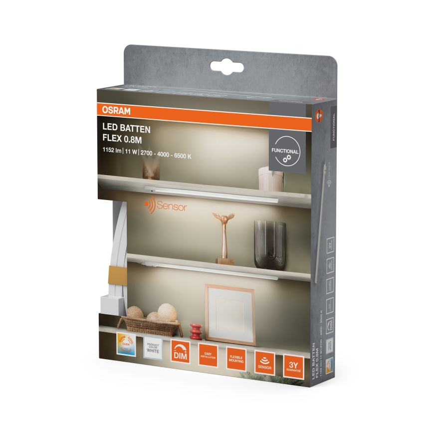Osram - Luminaire LED sous-meuble dimmable avec détecteur de mouvement BATTEN LED/11W/230V 2700/4000/6500K 81,7 cm blanc