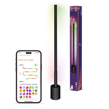 Osram - lampadaire LED RGBW dimmable SMART+ FLOOR LED/8W/230V 2700-6500K Wi-Fi noir + télécommande