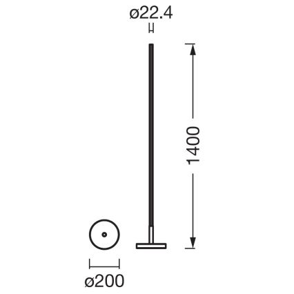Osram - Lampadaire dimmable LED RGBW SMART+ MAGIC LED/11,5W/230V 2700-6500K argenté Wi-Fi + télécommande