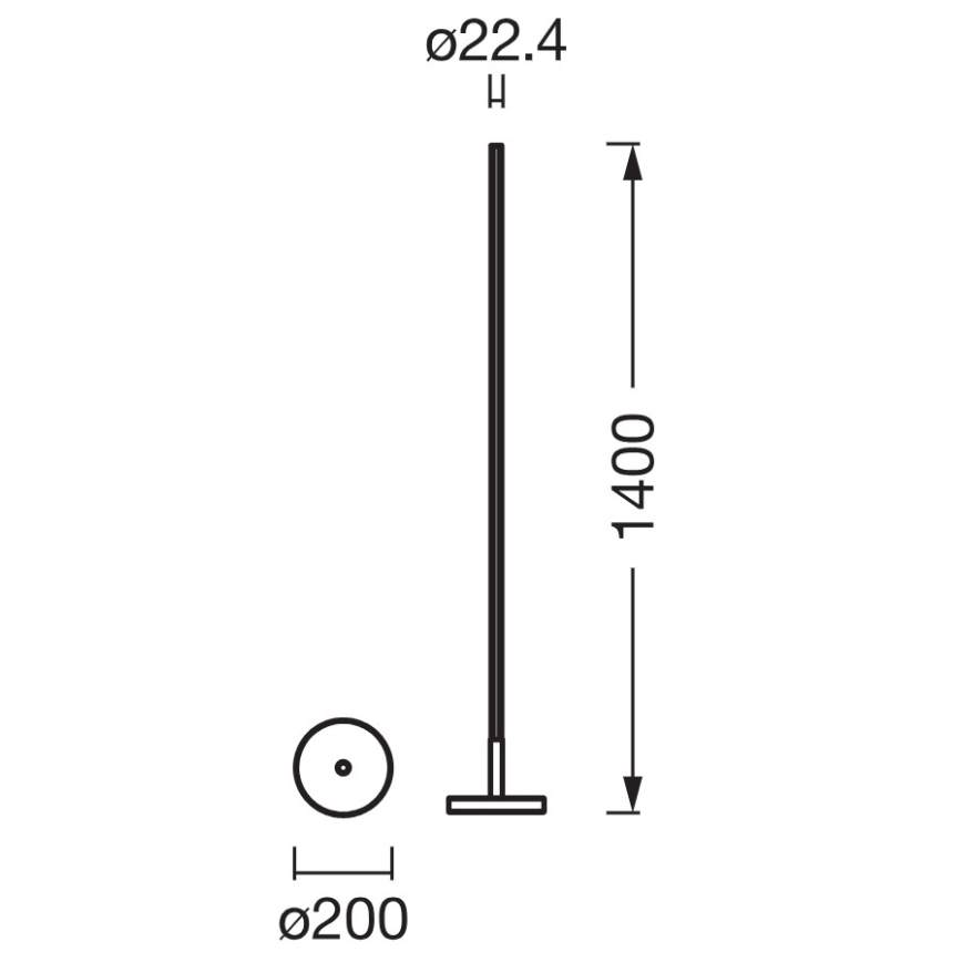 Osram - Lampadaire dimmable LED RGBW SMART+ MAGIC LED/11,5W/230V 2700-6500K argenté Wi-Fi + télécommande