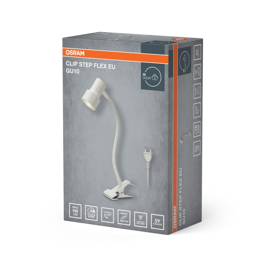 Osram - Lampe à pince CLIP STEP FLEX 1xGU10/5W/230V blanche