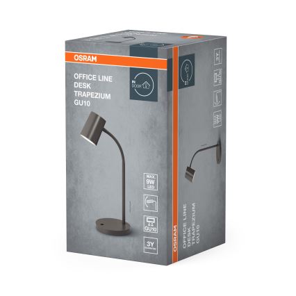 Osram - Lampe de bureau DESK LINE 1xGU10/9W/230V grise