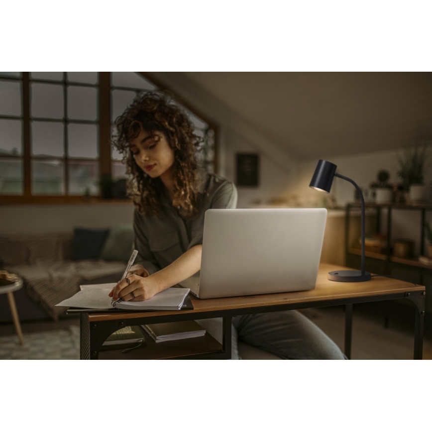 Osram - Lampe de bureau DESK LINE 1xGU10/9W/230V noire